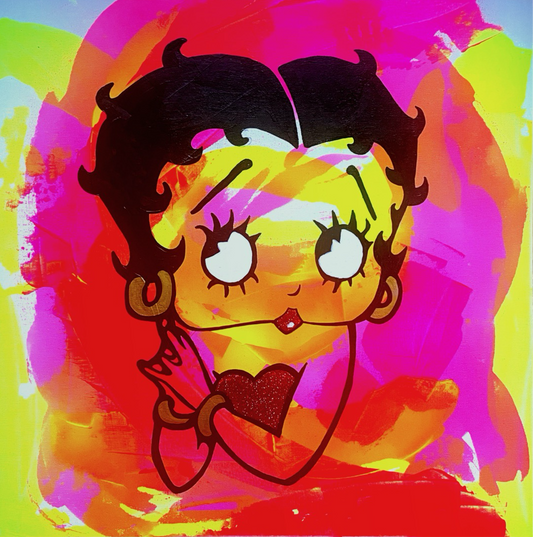 'Betty Boop Whoop' 50 x 50 cm