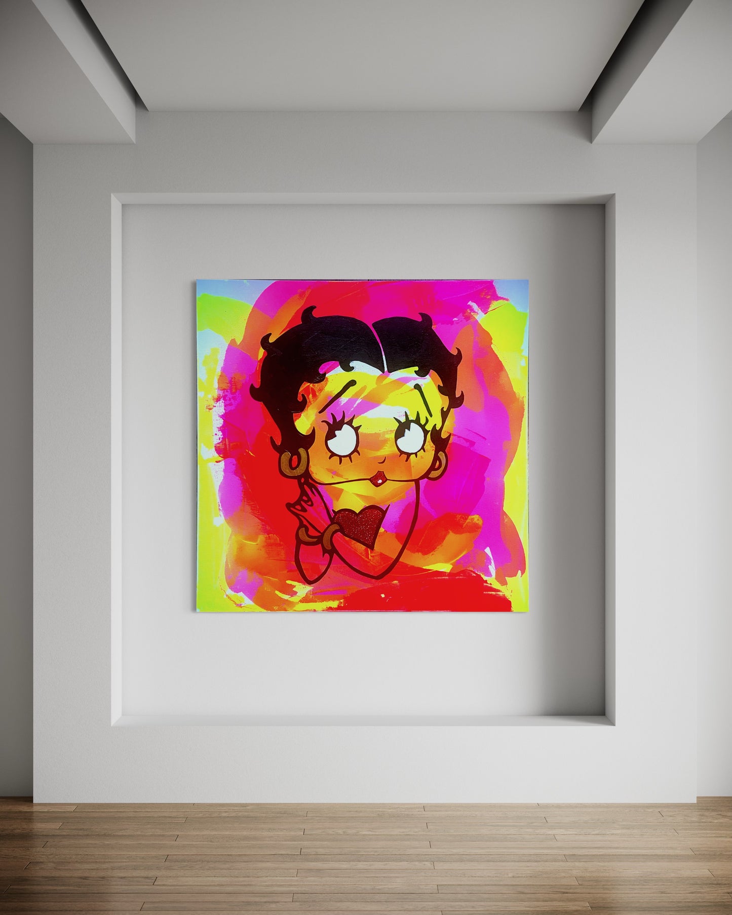 'Betty Boop Whoop' 50 x 50 cm