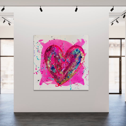 Hysterical Heart 11  50 x 50 cm